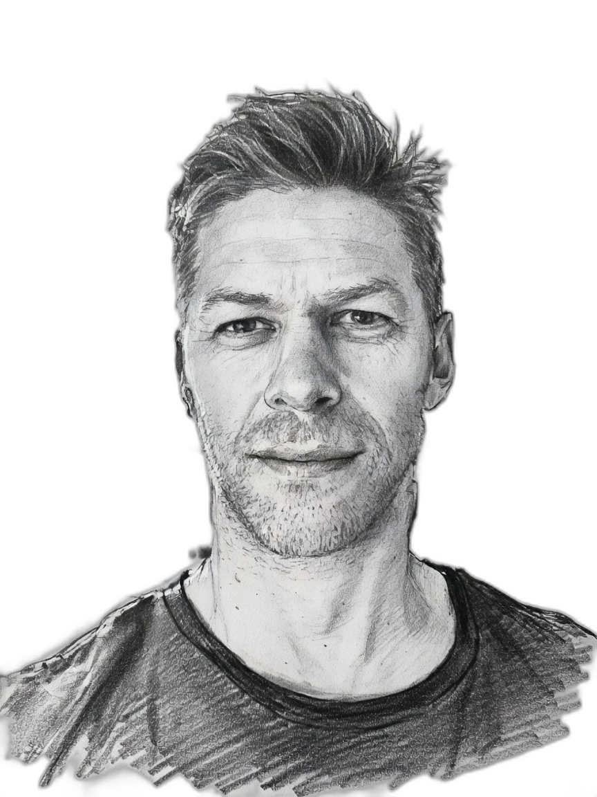 Andreas Olsson, skissporträtt